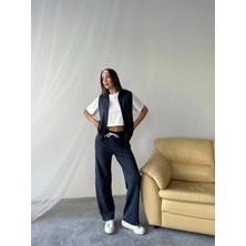 Rawea T-Shirtlü Yelekli Eşofman Takımı 3'lü - Boru Paça & Slim Fit