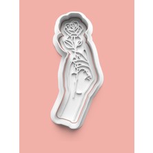 Aktastore Gül Figürü Kurabiye Kalıbı ve Şeker Hamuru Kalıbı