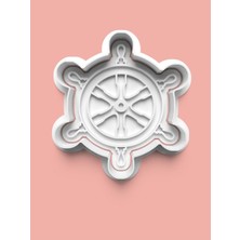 Aktastore Gemi Dümeni Kaptan Dümeni Kurabiye Kalıbı ve Şeker Hamuru Kalıbı