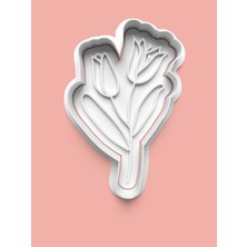 Aktastore Lale Figürü Kurabiye Kalıbı ve Şeker Hamuru Kalıbı