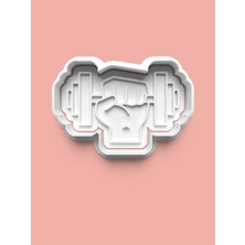 Aktastore Gym Temalı Kurabiye Kalıbı ve Şeker Hamuru Kalıbı