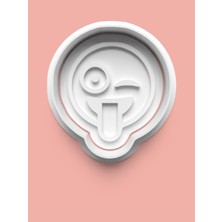 Aktastore Emoji Surat Ifadesi Kurabiye Kalıbı ve Şeker Hamuru Kalıbı