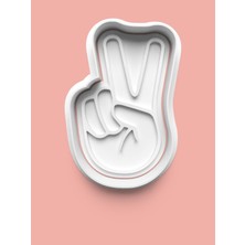 Aktastore Zafer Işareti Kurabiye Kalıbı ve Şeker Hamuru Kalıbı