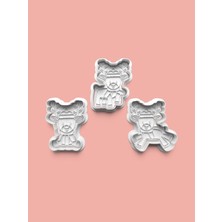 Aktastore Sevimli Rudolph Kurabiye Kalıbı ve Şeker Hamuru Kalıbı 3'lü Set