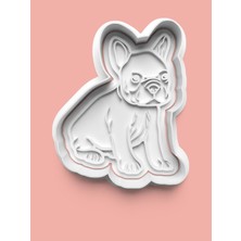 Aktastore French Bulldog Köpek Figürü Kurabiye Kalıbı ve Şeker Hamuru Kalıbı