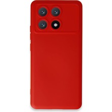 Newface Xiaomi Poco X6 Pro Kılıf Nano Içi Kadife Silikon - Kırmızı Sptgl