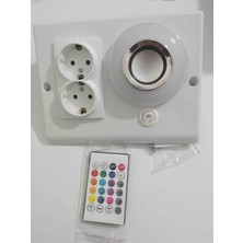 Heroled Müzik Çalarlı Rgb Işıklı Tezgah Altı Priz