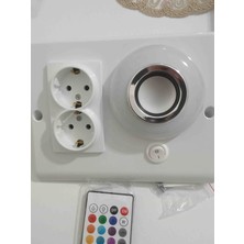 Heroled Müzik Çalarlı Rgb Işıklı Tezgah Altı Priz