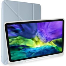 Newface Ipad 10.2 (8.nesil) Kılıf Kalemlikli Mars Tablet Kılıfı - Mavi Sptgl