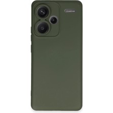 Newface Xiaomi Redmi Note 13 Pro Plus Kılıf Nano Içi Kadife Silikon - Koyu Yeşil Sptgl