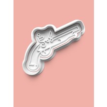 Aktastore Korsan Teması Tabanca Kurabiye Kalıbı ve Şeker Hamuru Kalıbı