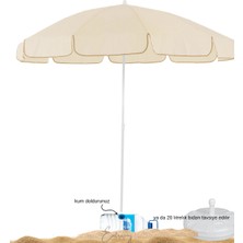 Güçlü Sağlam  Plaj Şemsiyesi Balkon Bahçe Işyeri Önü Havuz Başı Seyahat Için 200 cm 10 Telli