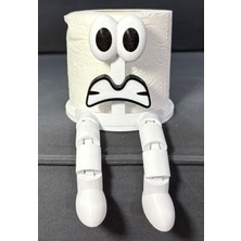 Sihirli Yüzlü Tuvalet Kağıdı Tutucu Farklı Şekillerde Yüzleri Mevcuttur.