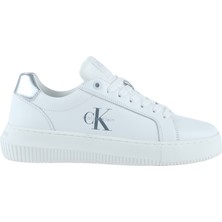 Calvin Klein Chunky Cupsole Kadın Beyaz Ayakkabı (YW0YW01876-02R)