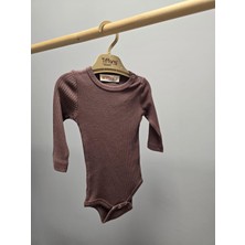 Tiffany Body Uzun Kol Çıtçıtlı Modal Organik Theme Kiremit