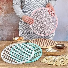 Safestore Pratik Mantı Kalıbı Mantı Kesme Aparatı Büyük Boy Mantımatik 32 cm 121 Adet Mantı