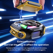 Memo CX12 Cep Telefonu Soğutucu Dijital Ekran Aı Sıcaklık Kontrolü Şarjlı Powerbank Telefon Soğutucu