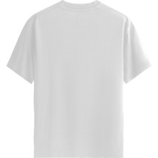 Color Luxe Heart Hug - %100 Pamuklu Erkek Beyaz Tişört - Premium Quality