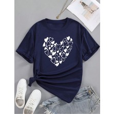 Unisex Pamuklu Print Tee Ön Baskılı Tasarım Tshirt