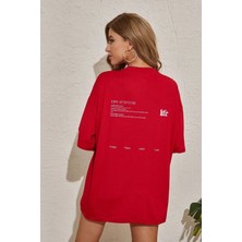 Unisex Life Baskılı Tasarım Tshirt
