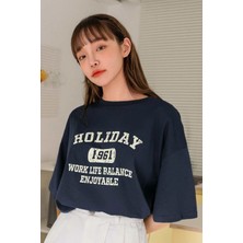 Unisex Holiday Baskılı Tasarım Tshirt