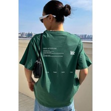 Unisex Life Baskılı Tasarım Tshirt