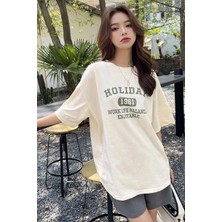 Unisex Holiday Baskılı Tasarım Tshirt