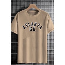 Unisex Atlanta Baskılı Tasarım T-Shirt