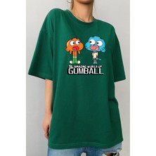 Unisex Gumball Baskılı Tasarım T-Shirt