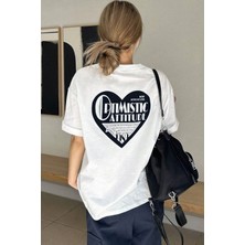 Unisex Optimistic Baskılı Tasarım Tshirt