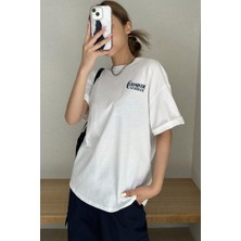 Unisex Optimistic Baskılı Tasarım Tshirt