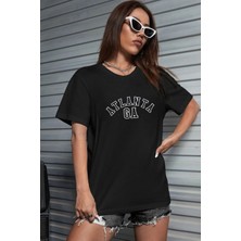 Unisex Atlanta Baskılı Tasarım T-Shirt