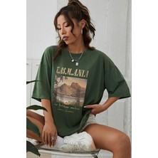 Unisex Tasmania Baskılı Tasarım Tshirt