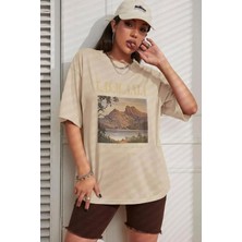 Unisex Tasmania Baskılı Tasarım Tshirt