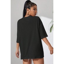 Unisex Happiness Baskılı Tasarım Tshirt