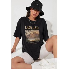 Unisex Tasmania Baskılı Tasarım Tshirt