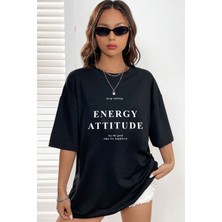 Unisex Energy Baskılı Tasarım Tshirt
