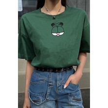 Unisex Garfield Baskılı Tasarım Tshirt