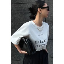 Unisex Energy Baskılı Tasarım Tshirt