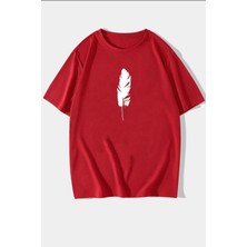 Unisex Tüy Baskılı Tasarım Tshirt