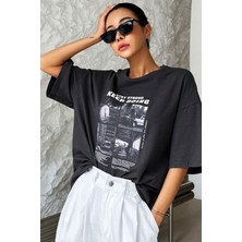 Unisex Keepgoing Baskılı Tasarım Tshirt