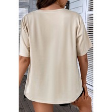 Unisex Fine Baskılı Kısa Kol T-Shirt
