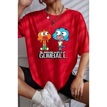 Unisex Gumball Baskılı Kısa Kol T-Shirt