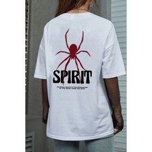 Unisex Spirit Baskılı Tasarım Tshirt