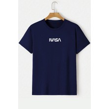 Unisex Nasa Baskılı Tasarım T-Shirt