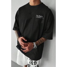 Unisex Los Angles Baskılı Tasarım Tshirt