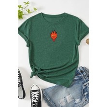 Unisex Ateş Avatar Baskılı Tasarım Tshirt
