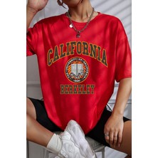 Unisex California Baskılı Kısa Kol T-Shirt