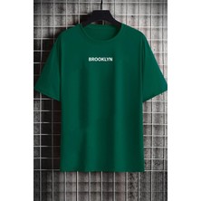 Unisex Brooklyn Baskılı Tasarım Tshirt