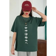 Unisex Astronomi Baskılı Tasarım Tshirt